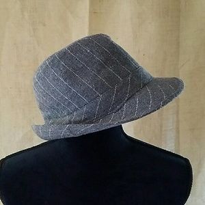 Fedora hat wool bland gray